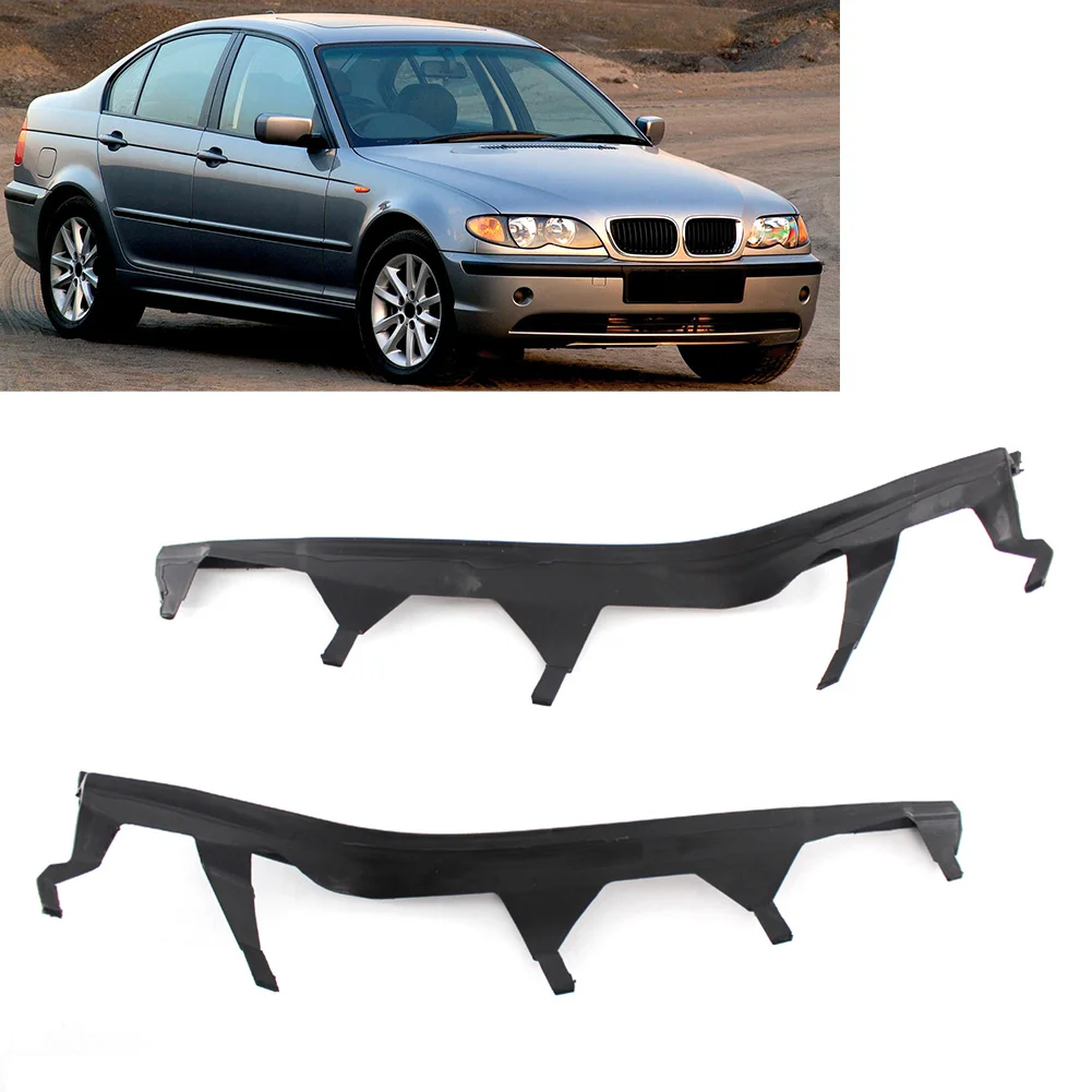 1 Pair Car Upper Headlight Lamp Cover Strip Trim For BMW 3 Series E46 325i 330i 4 Door 2002 2003 2004 2005 63126921859