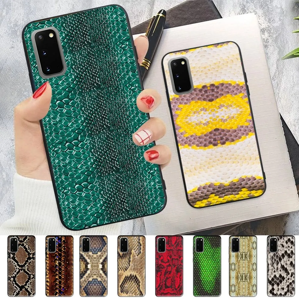 Crocodile Snake Skin Phone Case For Samsung S 9 10 20 21 22 23 30 23plus lite Ultra FE S10lite Fundas