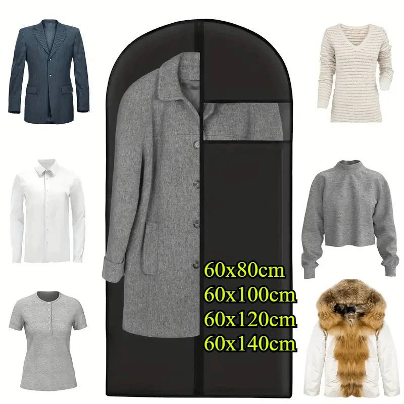 5-piece Set of Dustproof Dress Bags, Designed To Save Space in The Wardrobe, Organize Clothes, and Protect Clothing