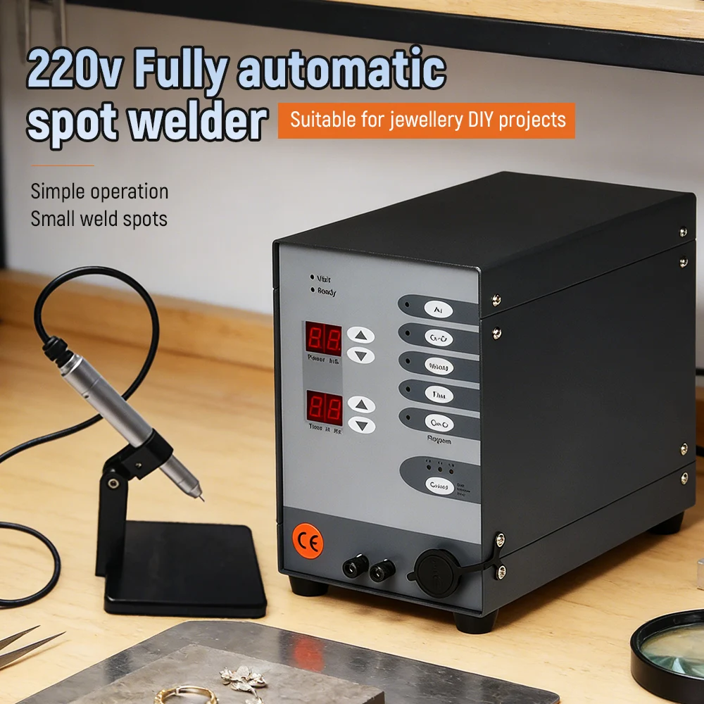 

CNC Automatic Spot Welder, 110/220V Pulse Argon Arc Welding Machine for Precision Welding