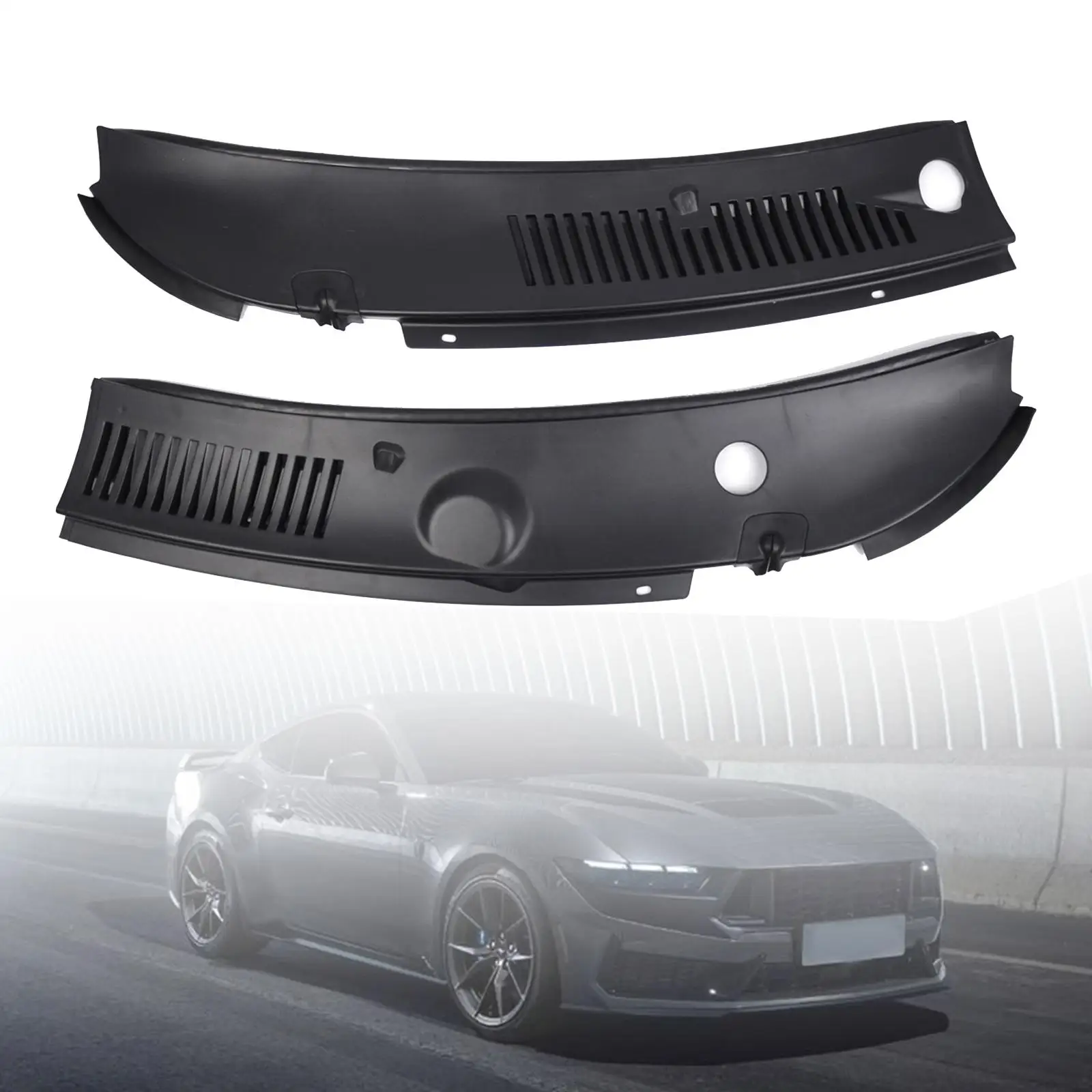 2 Pieces Windshield Wiper Cowl Panel Cover 3R3Z6302228AAA High Performance Right