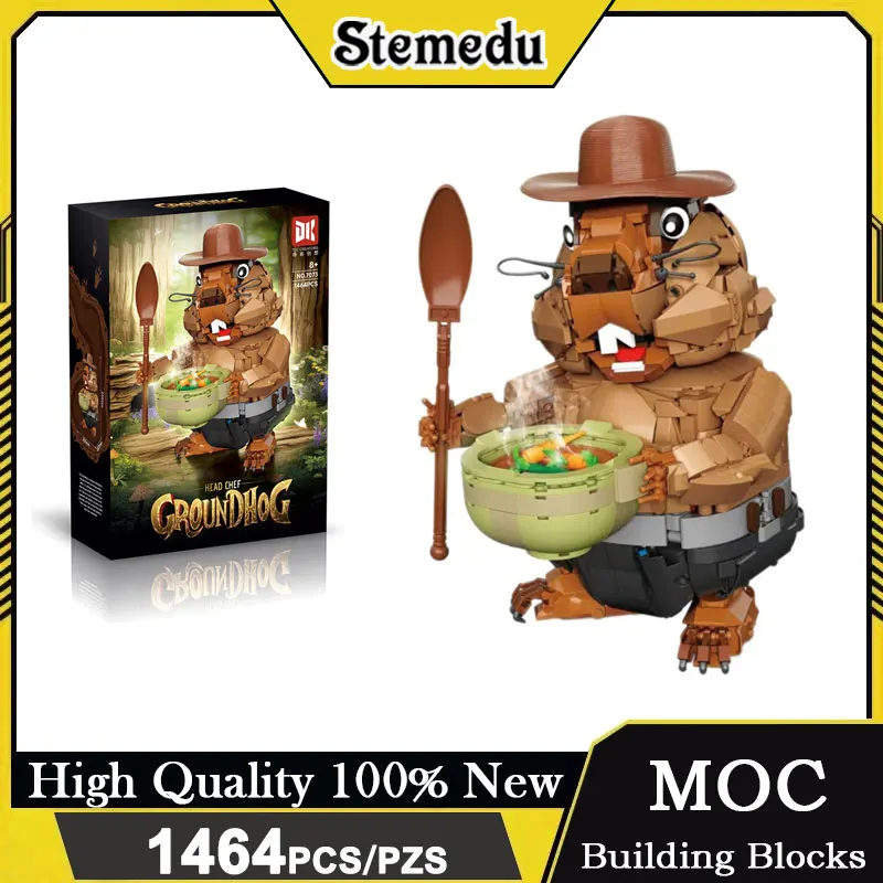 

Креативный конструктор «Мармут»: набор строительных блоков MOC, сборная модель для декора рабочего стола, игрушка для детей, подарок на день рождения