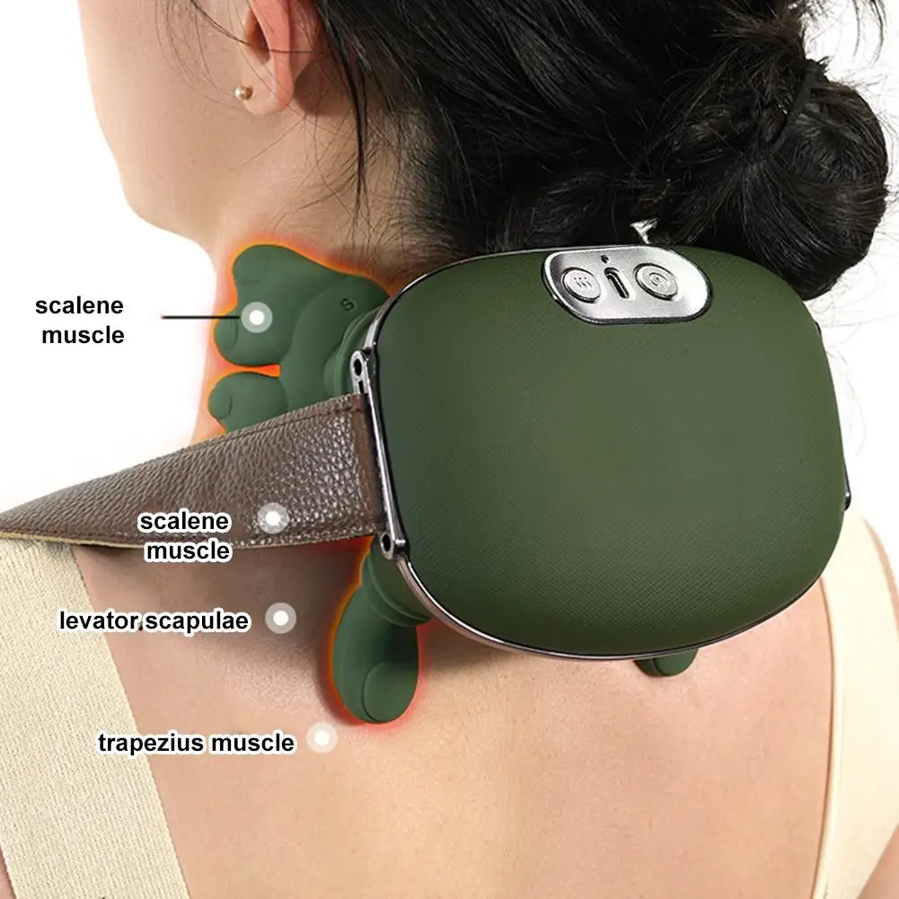 

Neck Shoulder Massager Cervical Trapezius Massager Constant Temperature Heating Electric Kneading Neck Deep Massage Muscle Relax