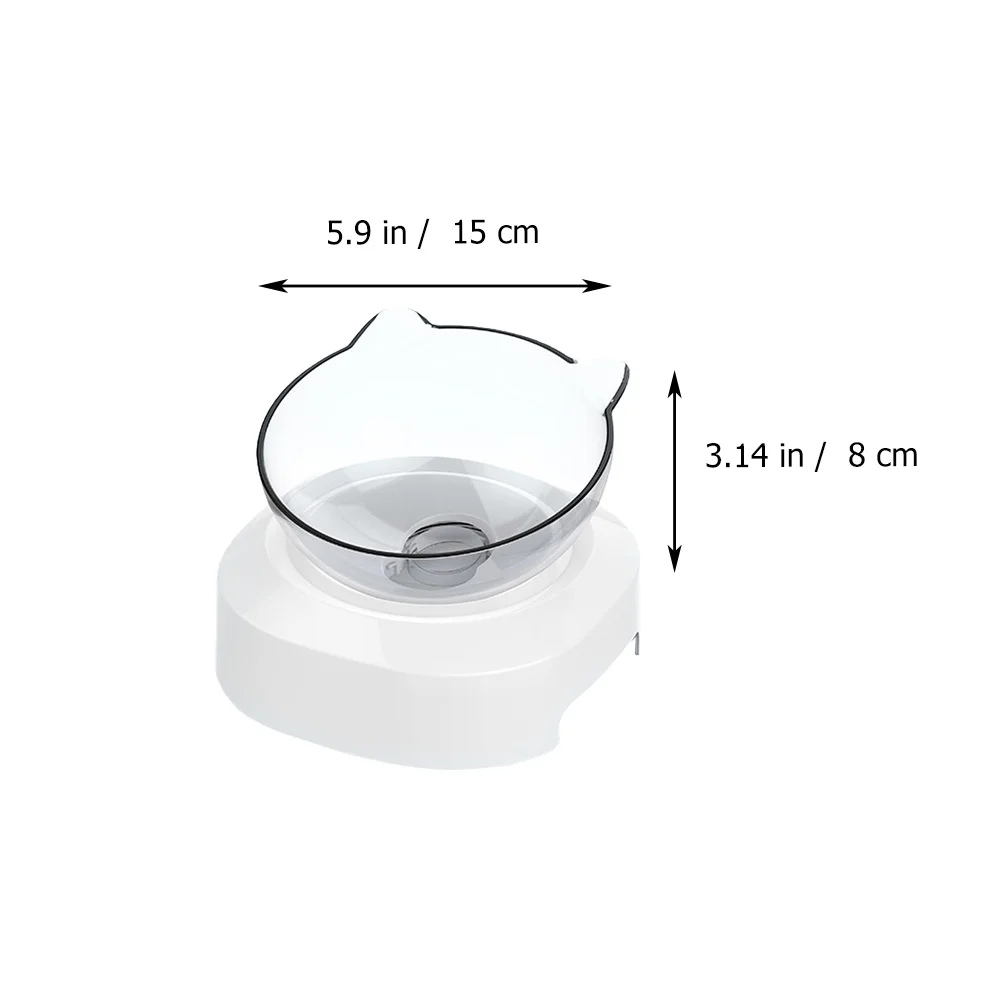 

Pet Feeding Bowl Durable ABS Material Design Stable Food Water Container Neck Care Long Service Practical Dog Cat Feeder