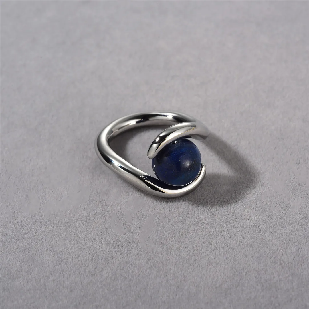 النحاس الطبيعي حلقة تويست الصلبة خاتم المرأة مجوهرات الشرير الهيب هوب مصمم المدرج نادر ببساطة ثوب بوهو أعلى اليابان الكورية INS العصرية #6