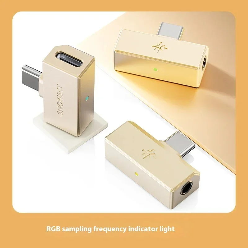 Fiio TinyA/B DAC Headphone Amplifier 3.5mm Type-C Transmitter Low Delay Little Tail Portable Mendukung PCM 384kHz DSD256 Decoding