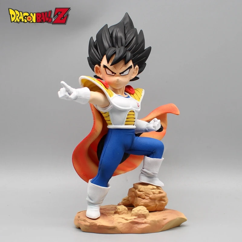 Dragon Ball Shk Young Vegeta Cloaked Battle Suit Space Suit Resin Collect Trendy Figure Animation Peripheral Model Ornaments