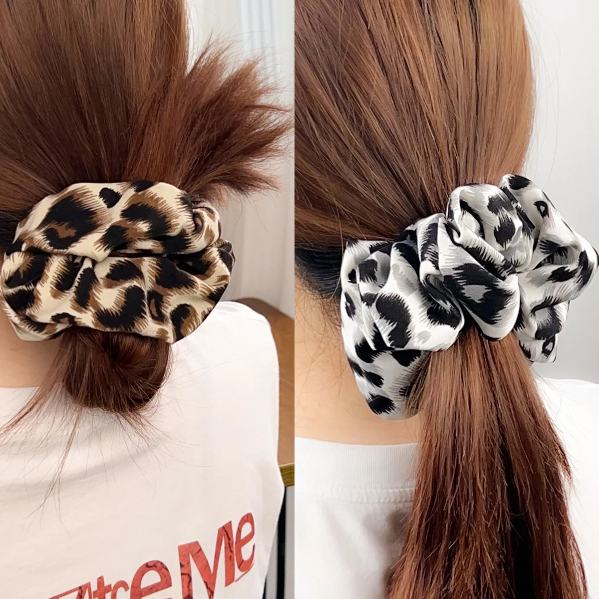 Fashion versatile leopard print hair band! Girly Spice Girl Sexy Hair Rope Vacation Hair Accessories Headdress Rope Large Intestine Rope