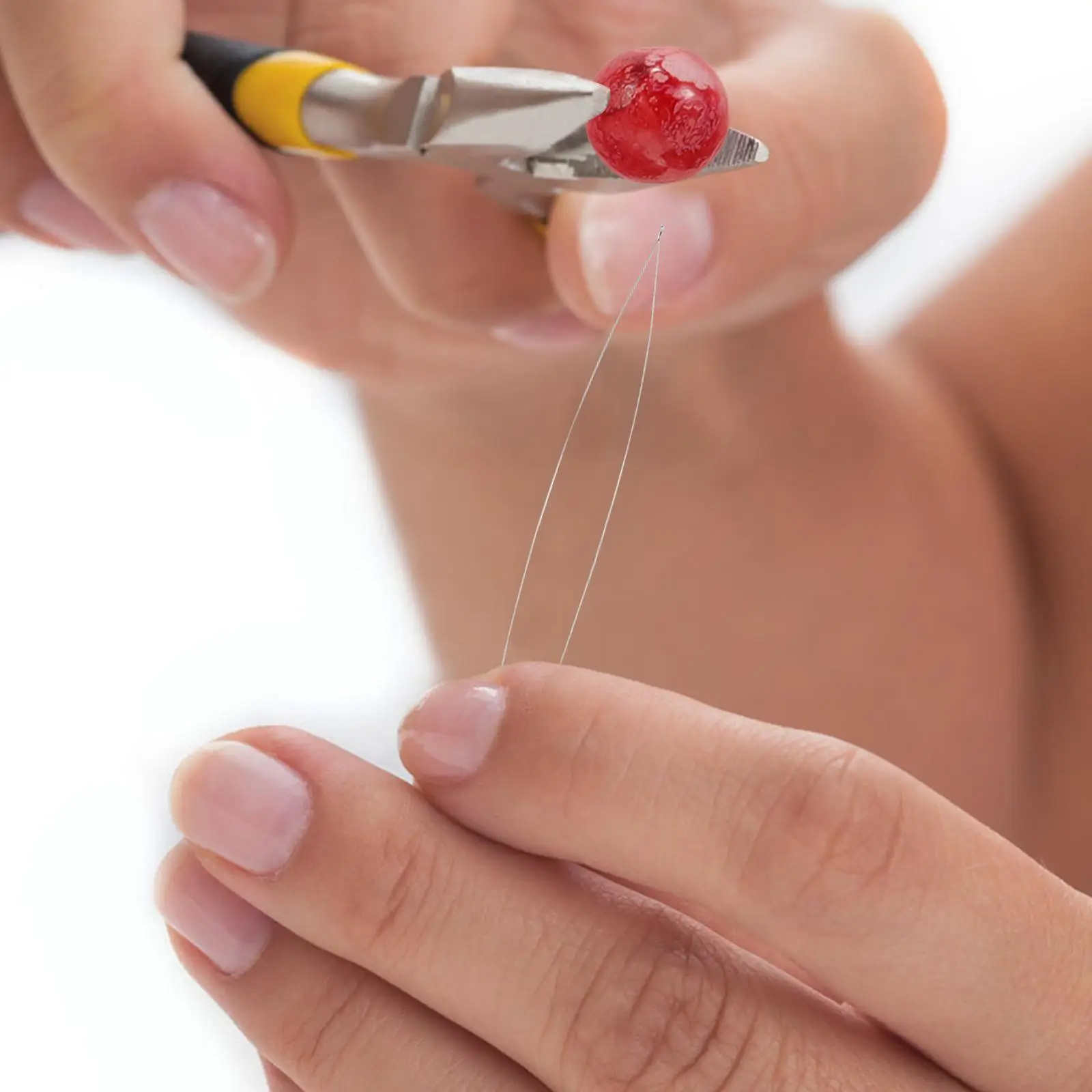 10 Pcs Threader Beaded Jewelry DIY Tools Craft Accessories Wire Loop Cross Stitch Needles Steel Threaders