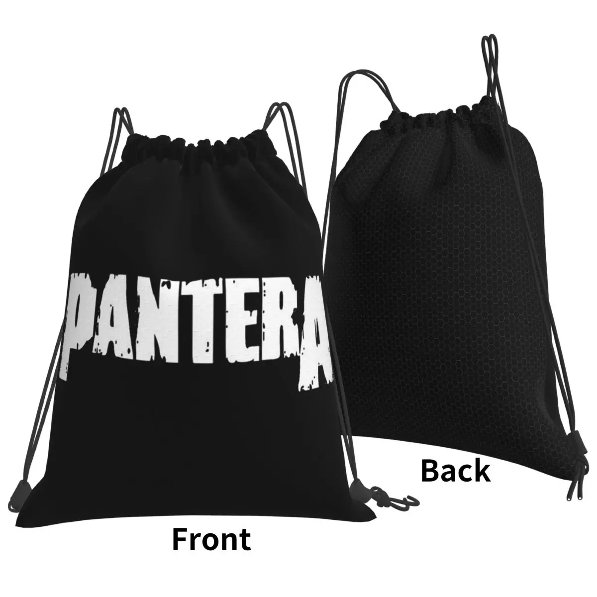 Pantera Heavy Metal Band Music Backpacks Multi-function Drawstring Bags Sundries Bag Book Bags for Travel Students