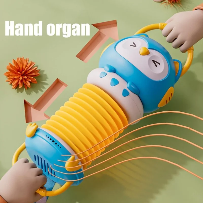 الكرتون البومة الأكورديون لعبة طفل مرحلة ما قبل المدرسة الموسيقى التنوير الأكورديون الطفل آلة موسيقية مبكرة ألعاب تعليمية للأطفال #6