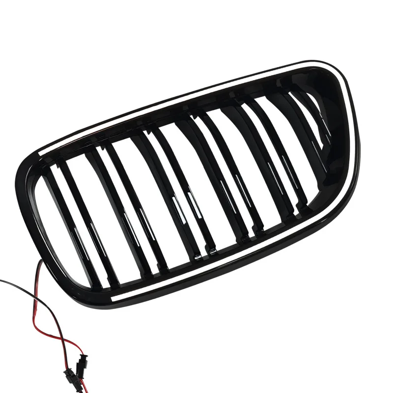 لسيارات BMW 2 Series F22 LED Grille F22 F87 ضوء نمط خط مزدوج مادة ABS شواية أمامية 2014-2021