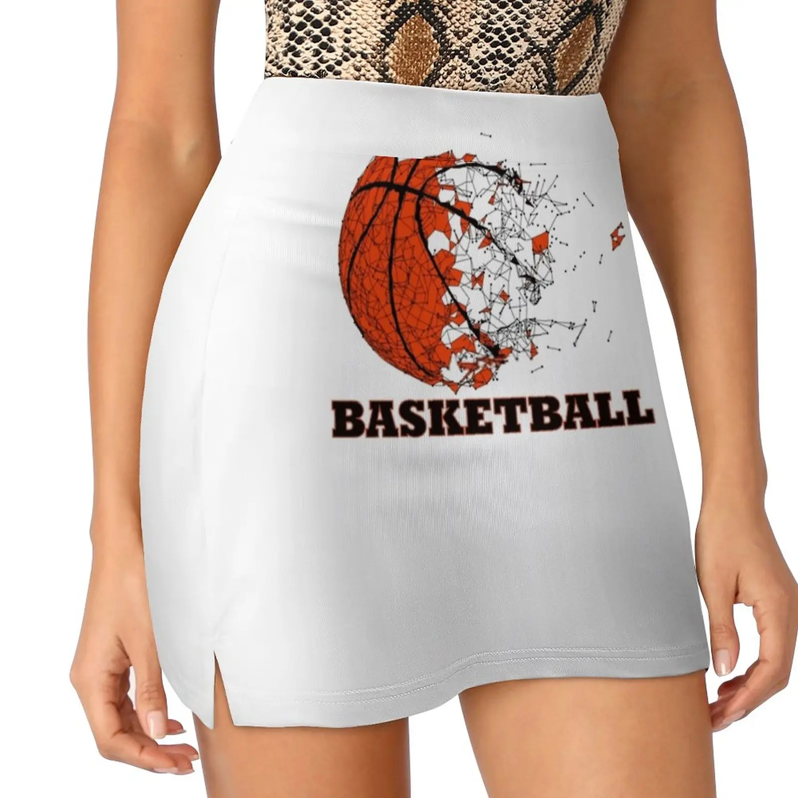 Basketball Ball , Basketball Ball Symbol Sport , Sports And Women's skirt Y2K Summer Clothes 2022 Kpop Style Trouser Skirt With