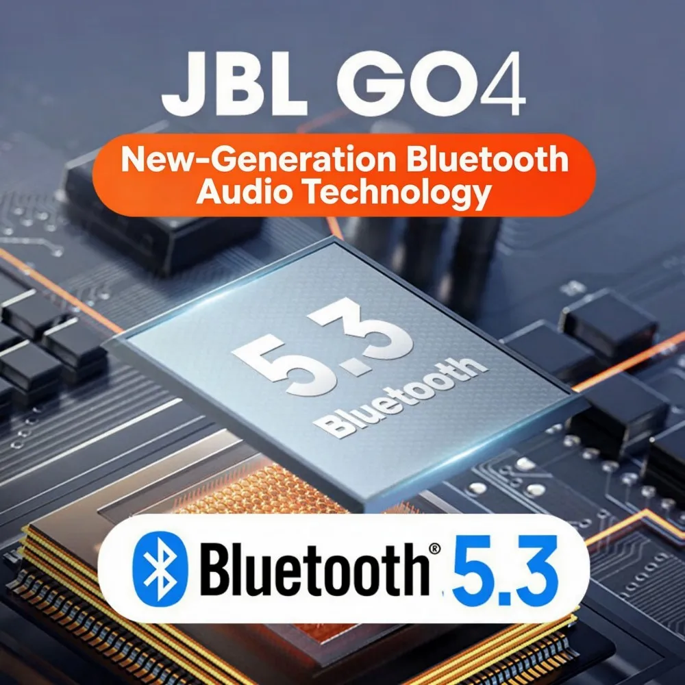 Lawn River Crisp Tone JBL GO4 Wireless Speaker RGB Handsfree IP67 Waterproof Hiking Terrace Bass For Cell Tablet PC