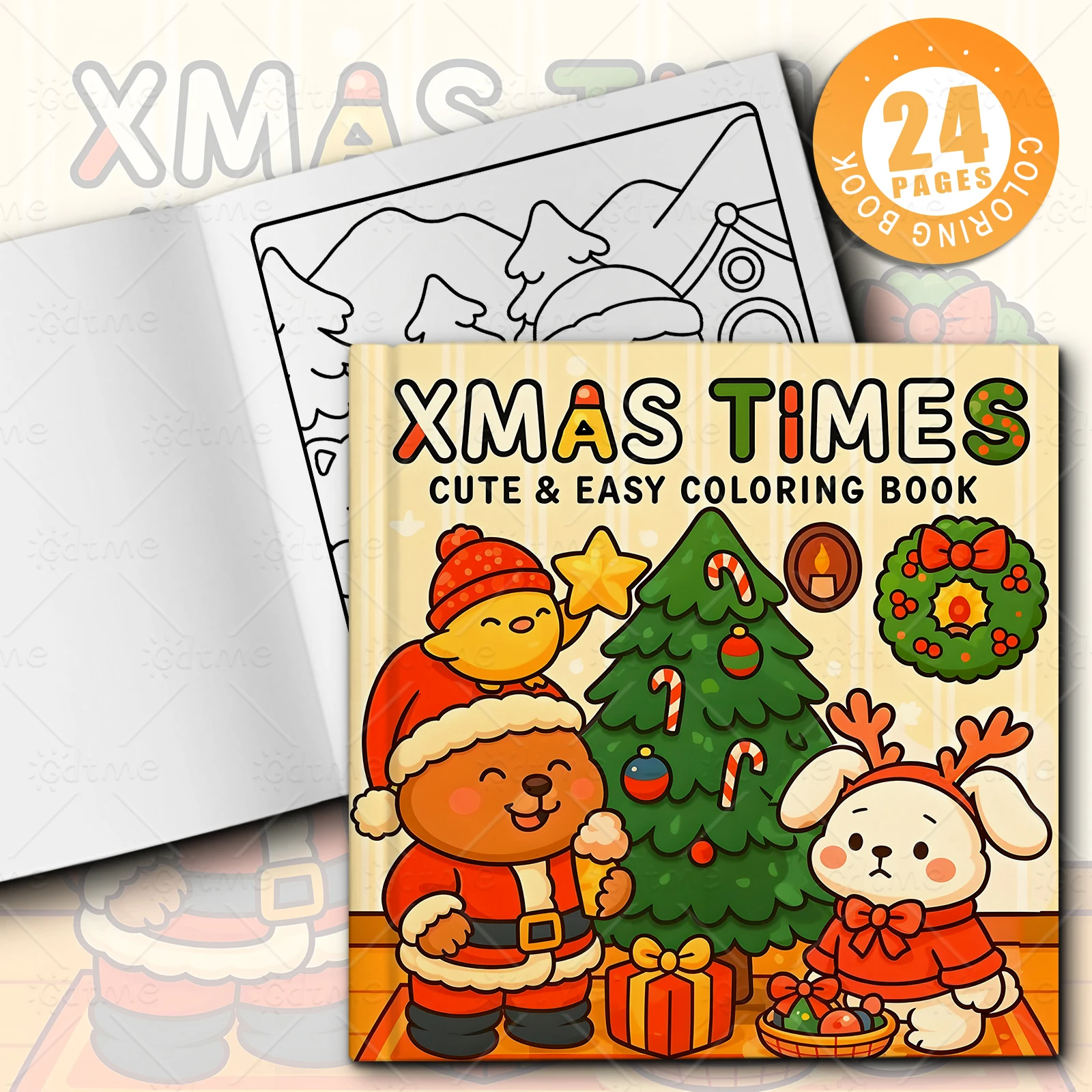 Xmas Times Cozy Christmas Coloring Book for Adults Anti Anxiety Stress Relief Art Activity Book Perfect Gift for Relaxation