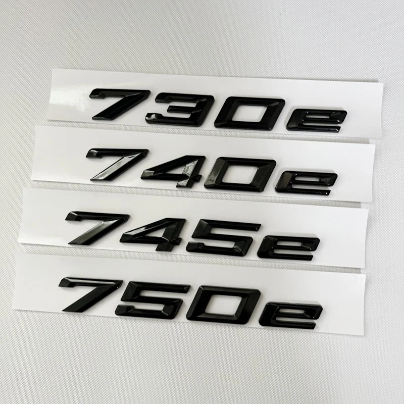 

Car Trunk Words Letters Logo Badge Emblem Decals Sticker For BMW 7 Series 730e 740e 745e 750e 760e F01 F02 G11 G12