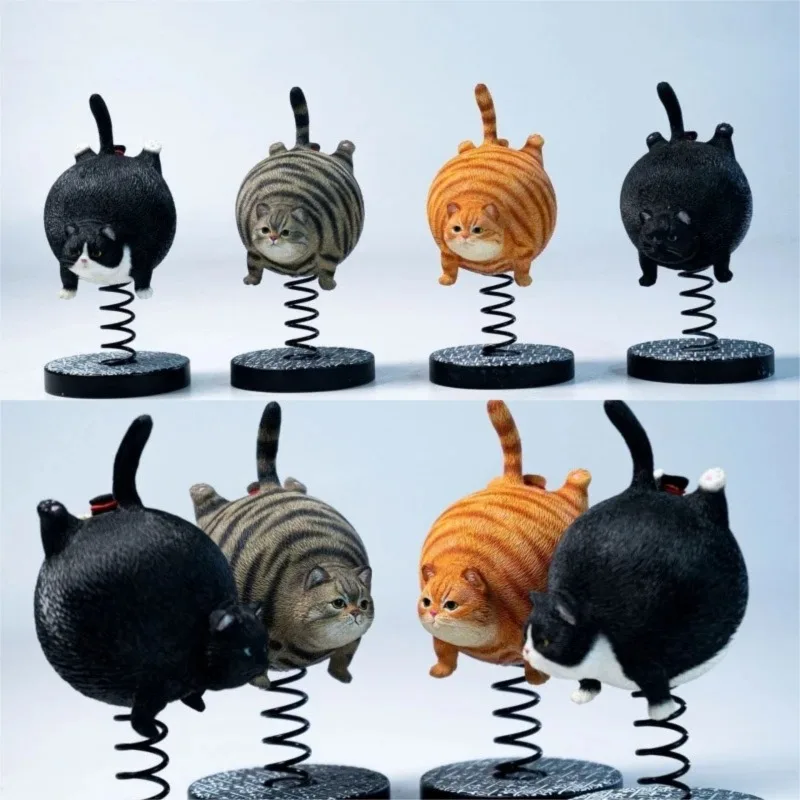 

Presale 1/6 JXK Bouncy Ball Cat Spring Cat Handmade Ornament Cute Animal Model Shaped Decorations Desktop Crafts