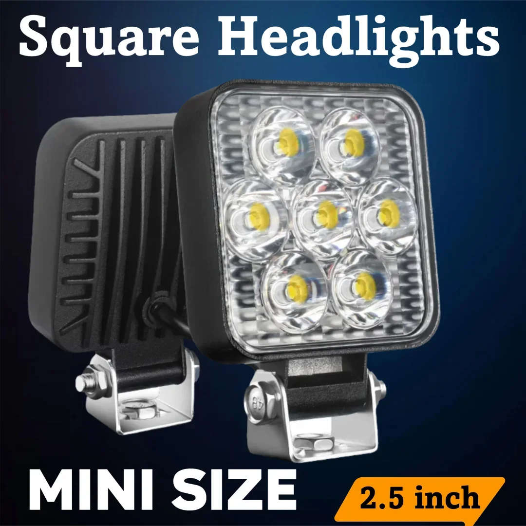 

Mini LED Work Light Waterproof Spot Lamp for for Car Truck Tractor Fog Reverse Roof Light Auxiliary Lamp Waterproof Spot Lamp