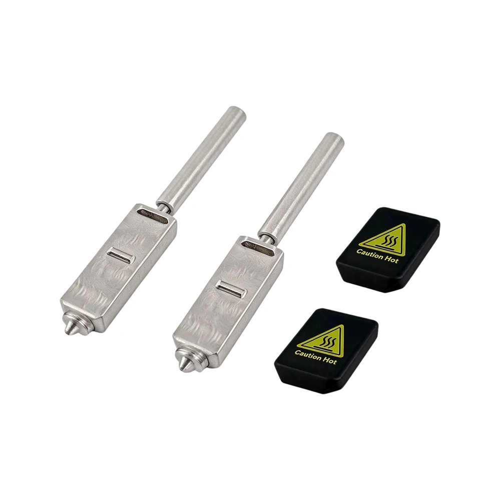 Hardened Steel Nozzle Kit for Anycubic For Kobra S1 Max 2pcs with 0.25mm 0.4mm 0.6mm 0.8mm Sizes for Enhanced Detail