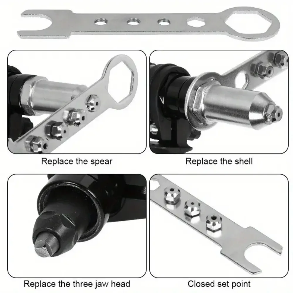 Electric Riveting Gun Adapter Professional Nozzle Cordless Conversion Tool for Power Drill Accessories