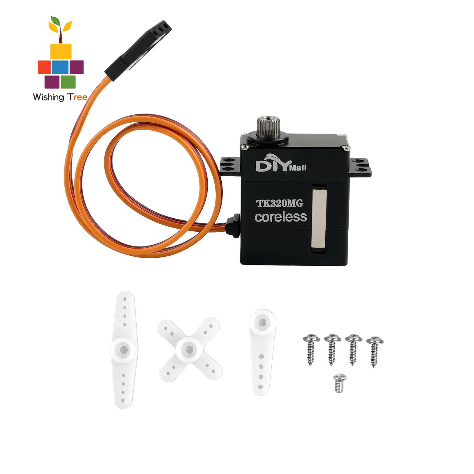 TK-320MG Micro Digital Servo 3.8kg High Torque Coreless Metal Gear for RC Car Truck 180 270 360 Degree Rotation