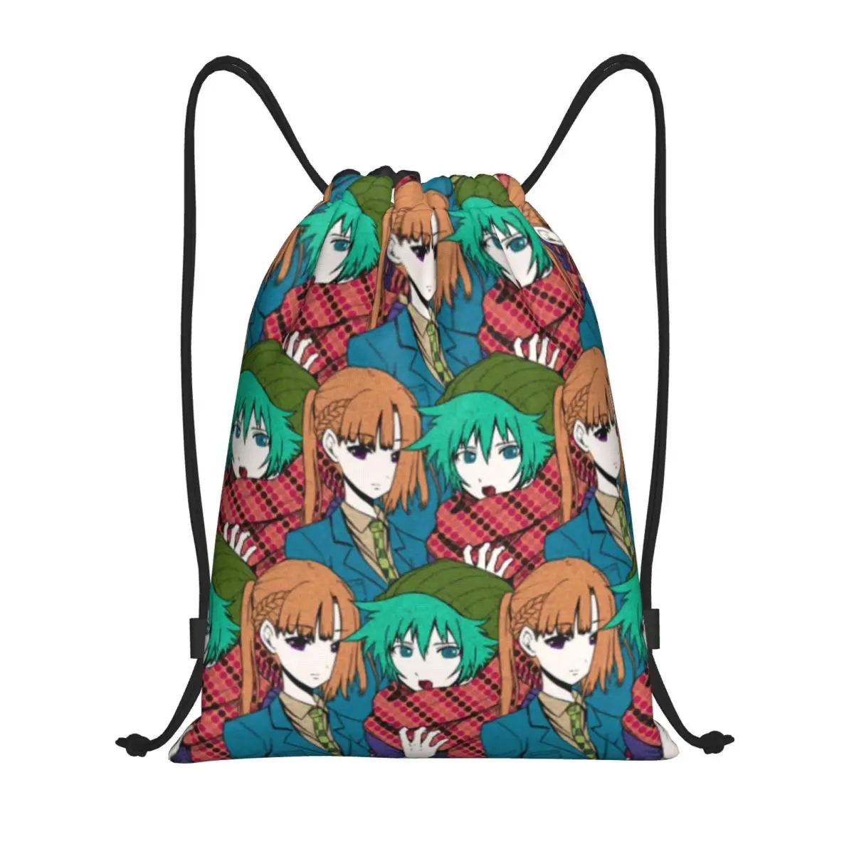 Shin Tsukimi Your Turn To Die Hat mochila con cordón mujeres hombres deporte gimnasio mochila plegable YTTD juego Anime bolsa de entrenamiento saco