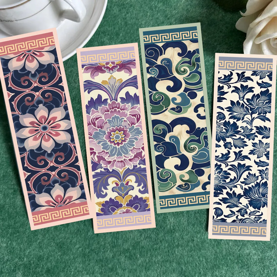 30Pcs Mandala Auspicious Bookmark Paper Cards Student Creative Gifts Page Decorate Reading Pages Books Label Bookmarks