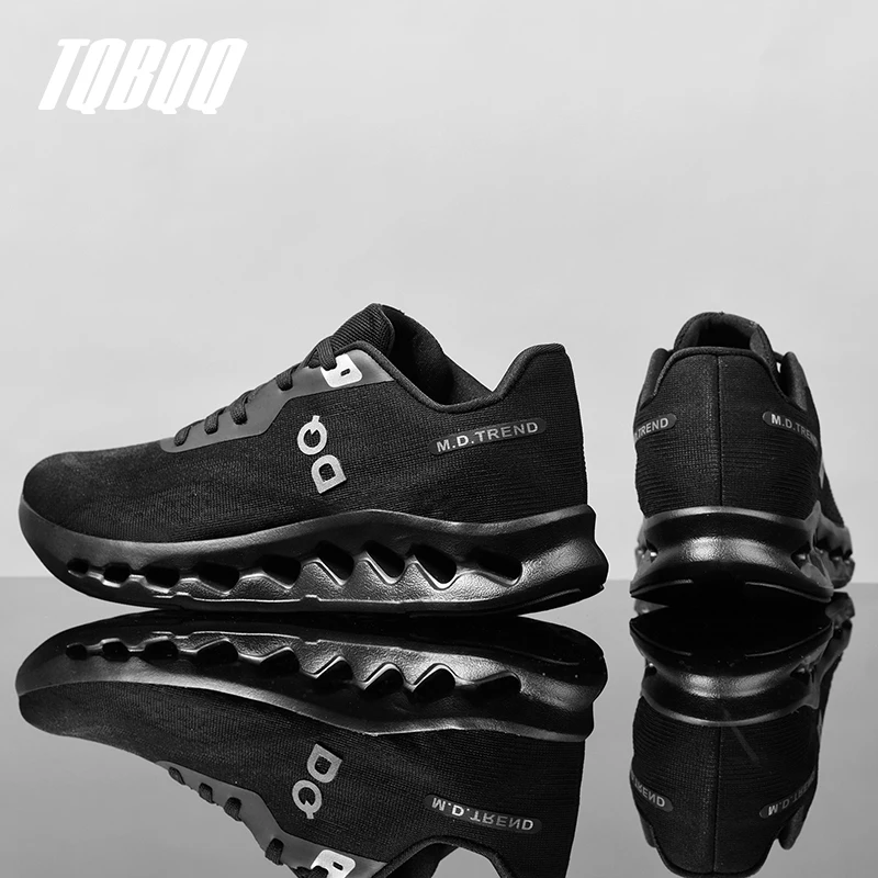 Men's Cushioned Running Shoes Energy Return Breathable Knit Arch Support Shock Absorption Marathon Women Casual Sneakers image 2
