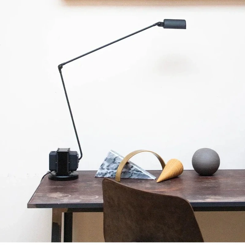 

Nordic Designer Iron Art Led Floor Lamps Foldable Minimalist Living Room Bedroom Bedside Restaurant Black Standing Light Fixture