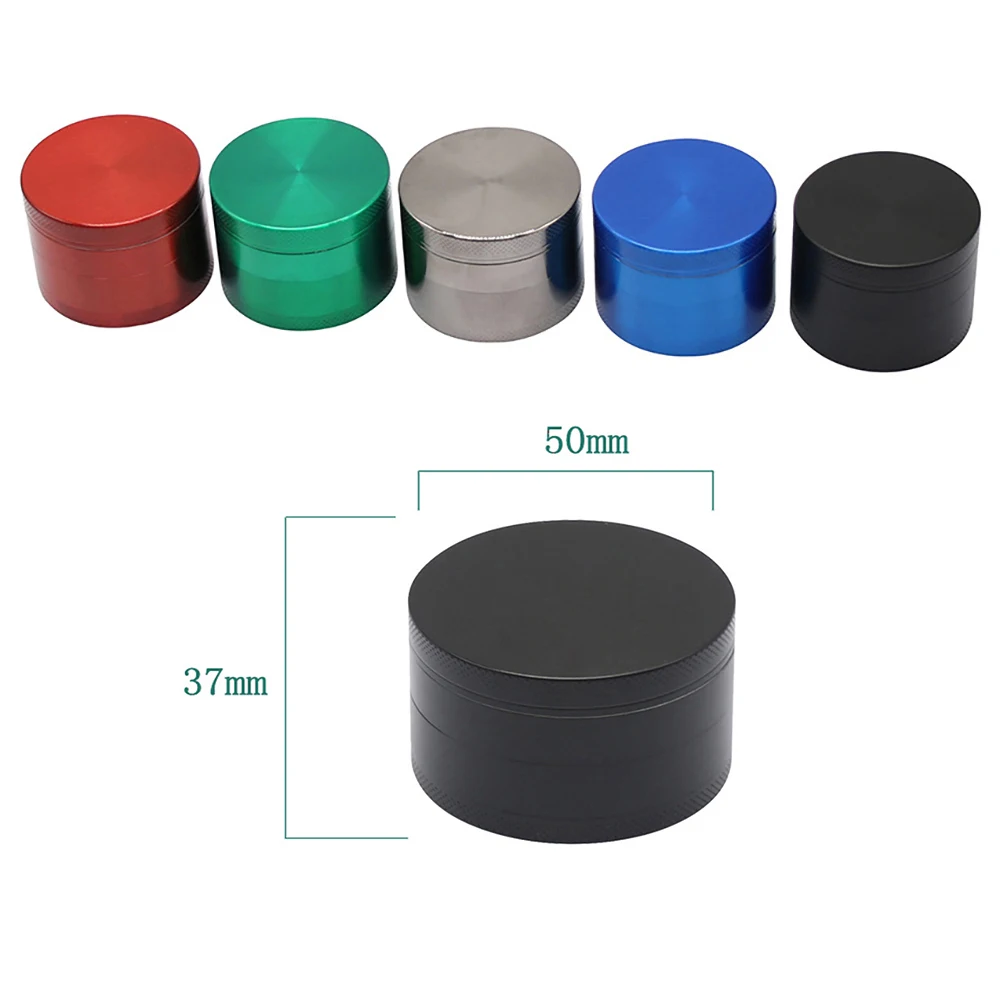 14pcs, 50mm Zinc Alloy Herb Grinder, Spice Mills, 4-parts Herb-medicine Crusher, Smoking Accessories for Smoker Holiday Gift