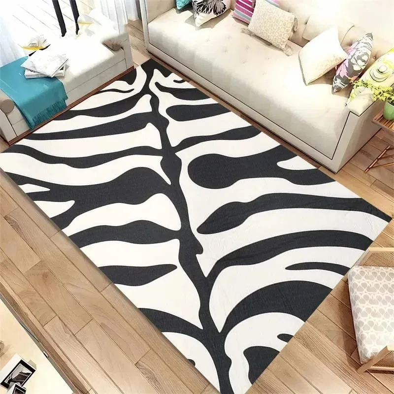 Zebra Stripes Colorful Pattern Floor Mats Door Front Decoration Home Living Room Floor Mats