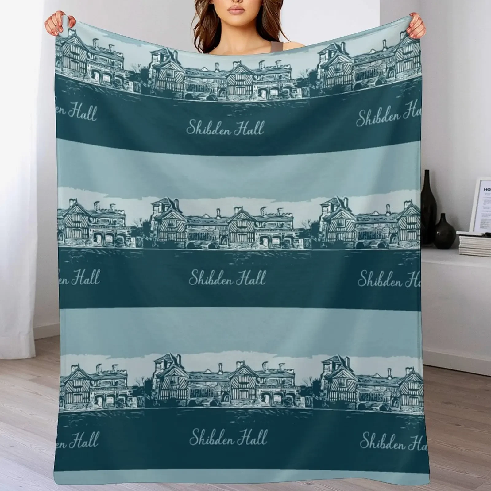 Shibden Hall Art Throw Blanket Personalized Gift sofa bed christmas decoration Blankets