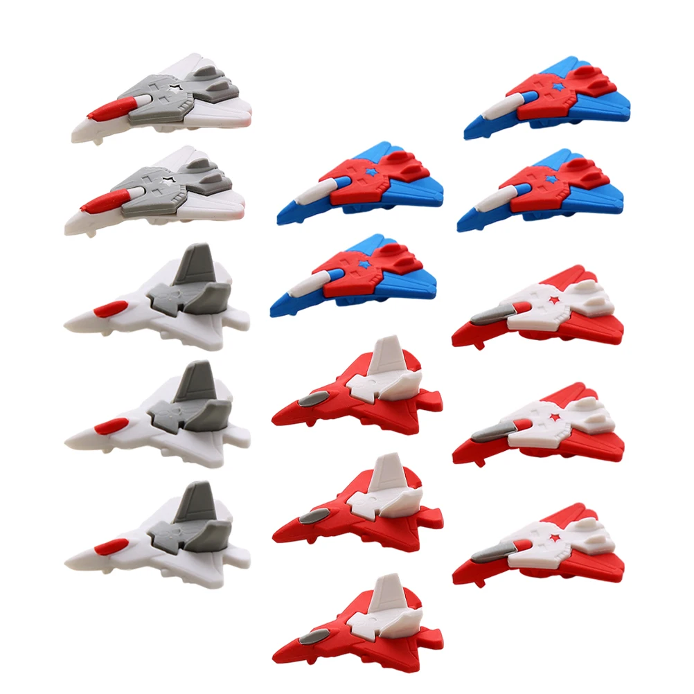 

48pcs Cartoon Airplane Eraser Mini Bulk Kids Classroom Plane Tiny Student Prizes Cute Kawaii Educational Safe Rubber