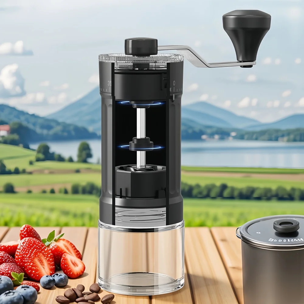 Manual Coffee Grinder External Scale 40 Gear Adjustment Ceramic Grinding Core High Quality Professional Home Coffee Utensils