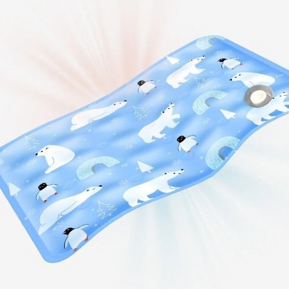 Cartoon Pet Cooling Mat Non-Slip Anti Bite Pet Ice Cushion Moisture-proof Self Added Water Cat Sleeping Pad for Small Dogs