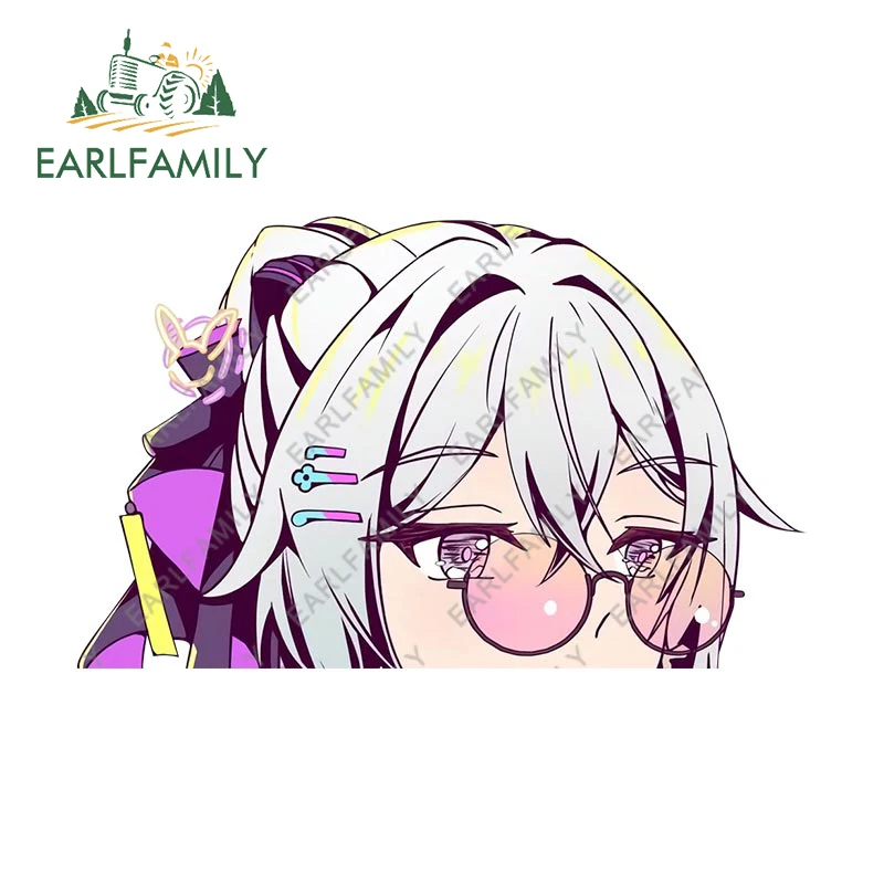 EARLFAMILY 13cm Car Stickers for Bronya Zaychik Honkai Impact 3 Windows Laptop Vinyl Car Accessories Decal Surfboard