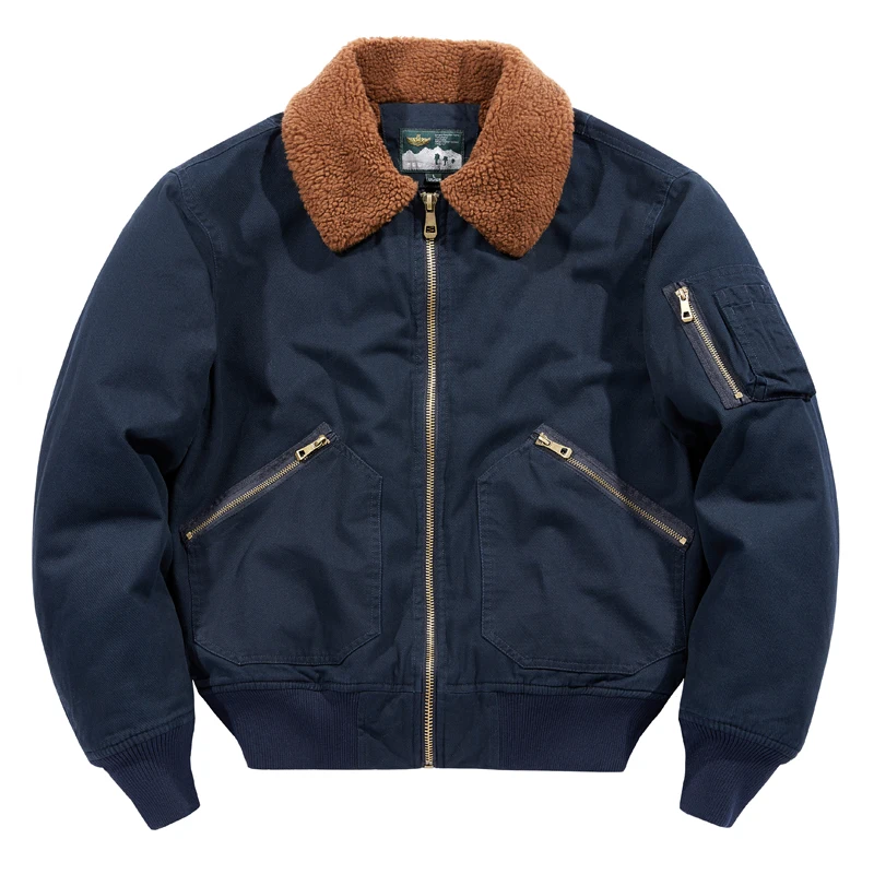 Fleece Bomber Coats Military Outdoor Cotton-Padded Windbreakers Men Clothing Men's Thicken Parkas Warm Winter Jacket Cashmere