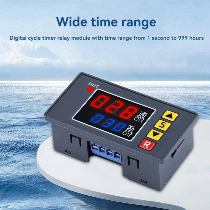 Controlador de tempo programável A32R-T3231 Dual LED Display Digital Relay Time Delay Switch
