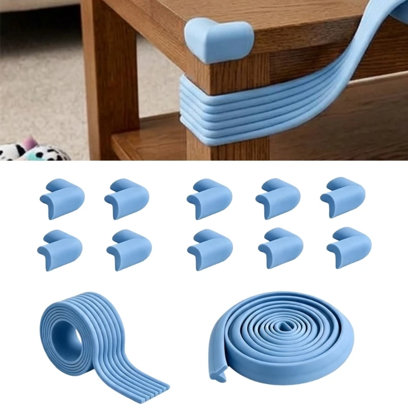Soft NBR Foam Baby Corner and Guard Set for Furniture, Easy-Apply Covers for Tables, Cabinets, and Coffee Tables A2UB