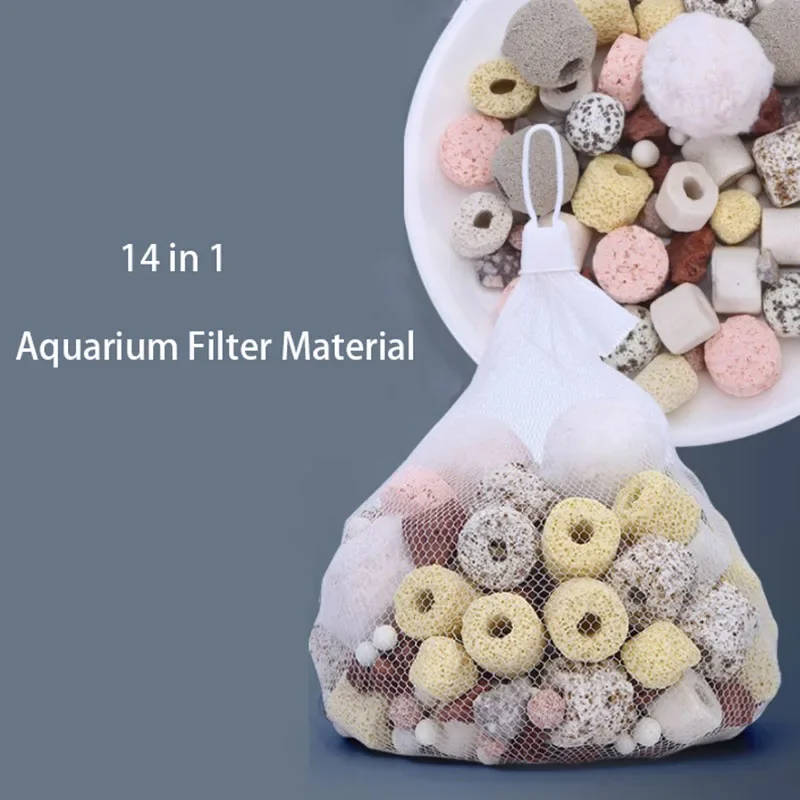 500g 14 Types Aquarium Bio Balls Biochemical Ball Filter Media for Aquarium Filter Accessories for Fish Tank High Quality