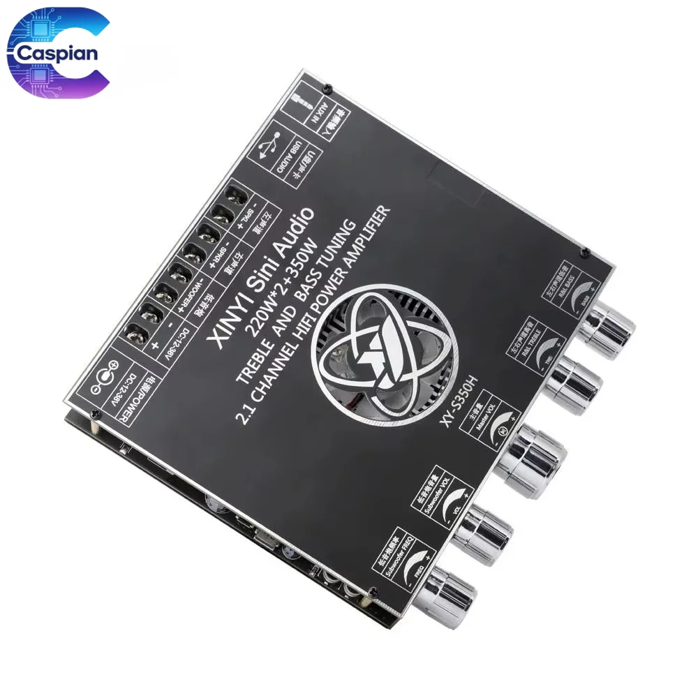 XY-S350H TPA3251 2.1CH Bluetooth Amplifier Board, 220Wx2+350W Subwoofer, Treble/Bass
