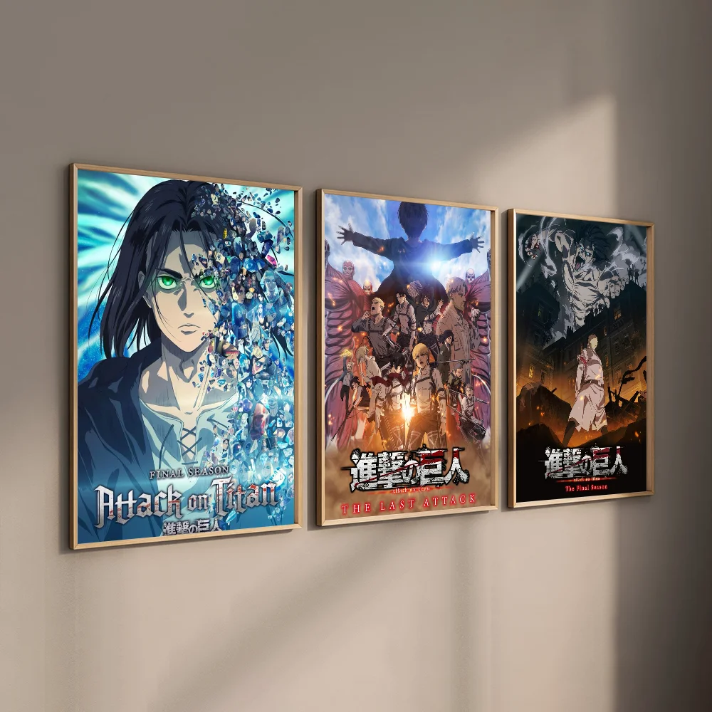 ملصق A-Attack on Titan فني جداري عالي الجودة للمنزل والمكتب وغرفة النوم وغرفة المعيشة وبار المدخل فكرة هدية مثالية #5