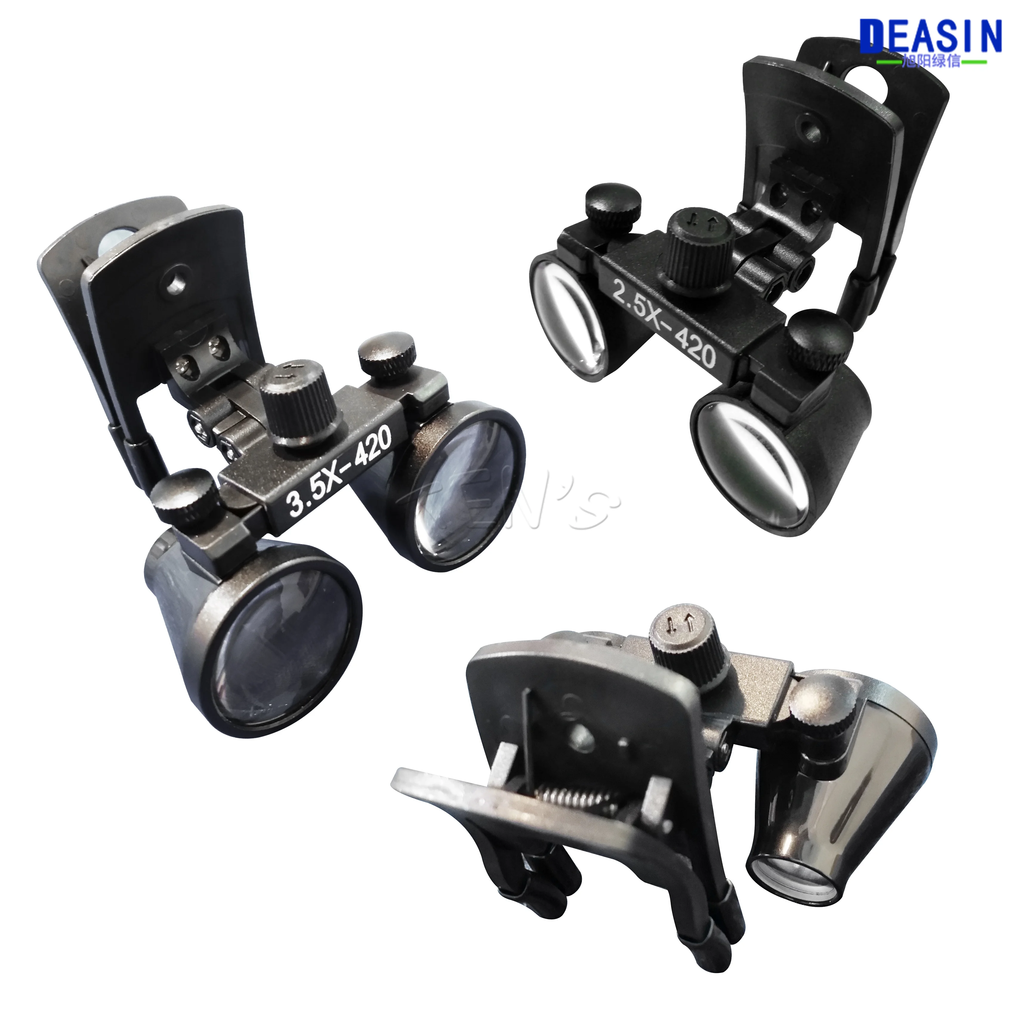 2.5X 3.5X Dental Loupes Binocular Magnifying Glass Galilean Medical Magnifier Coated Optical Lens with Clip Dentist Equipment