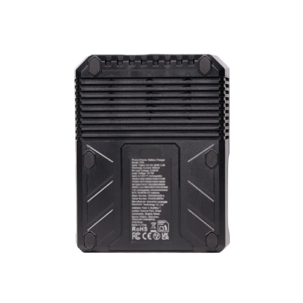 POWERKAN PD4 Smart Battery Charger with LCD Display Capacity Test for 18650 21700 26650 Li-ion Ni-MH Rechargeable Batteries