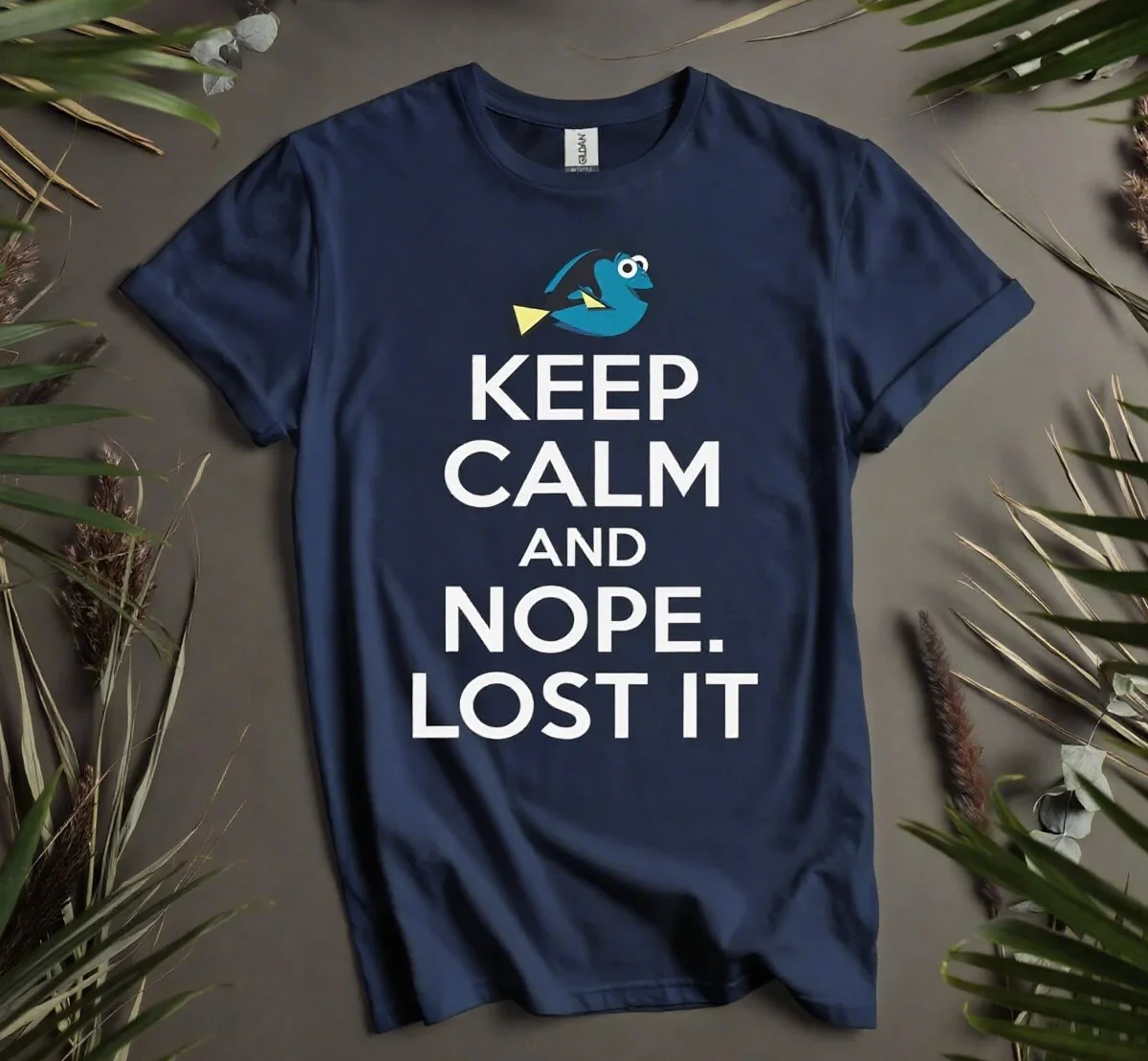 العثور على تي شيرت قطني مطبوع من Dory مصنوع من مادة قطن 100% مع اقتباس فني رائع لعشاق الاتجاه #4