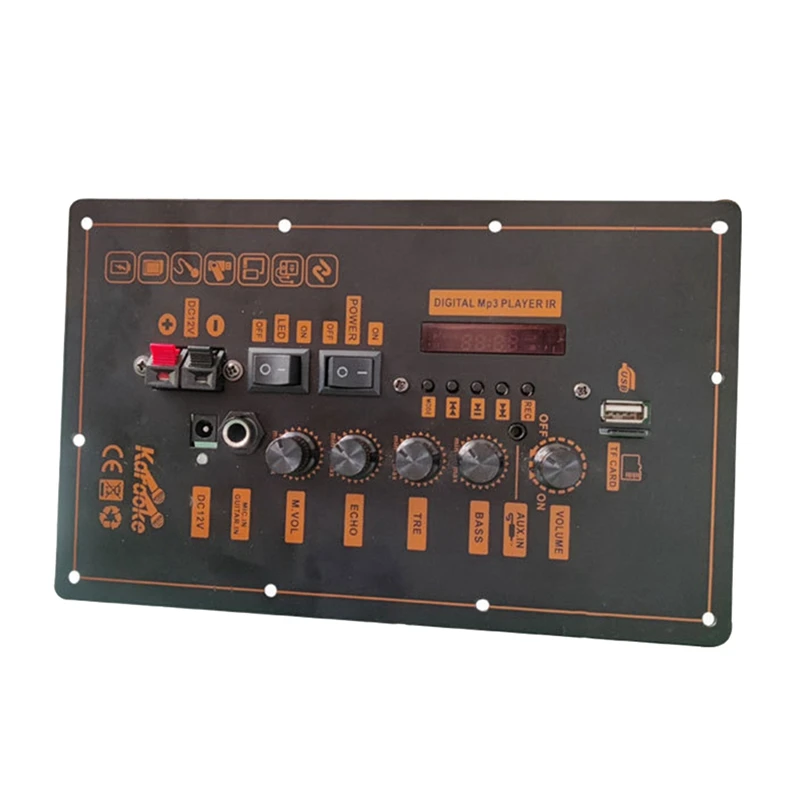 

7.4V Amplifier Board Square Dance 40W Speaker Amplifier Support Bluetooth AUX Recording Home Theater DIY Amplifiers