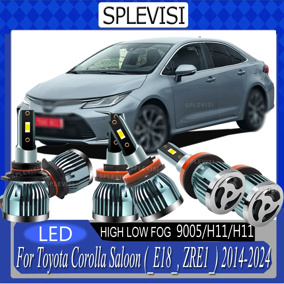 

12v Crisp Night Vision LED Headlight foglight For Toyota Corolla Saloon (_E18_, ZRE1_) 2014 2015 2016 2017 2018 2019 2020-2024