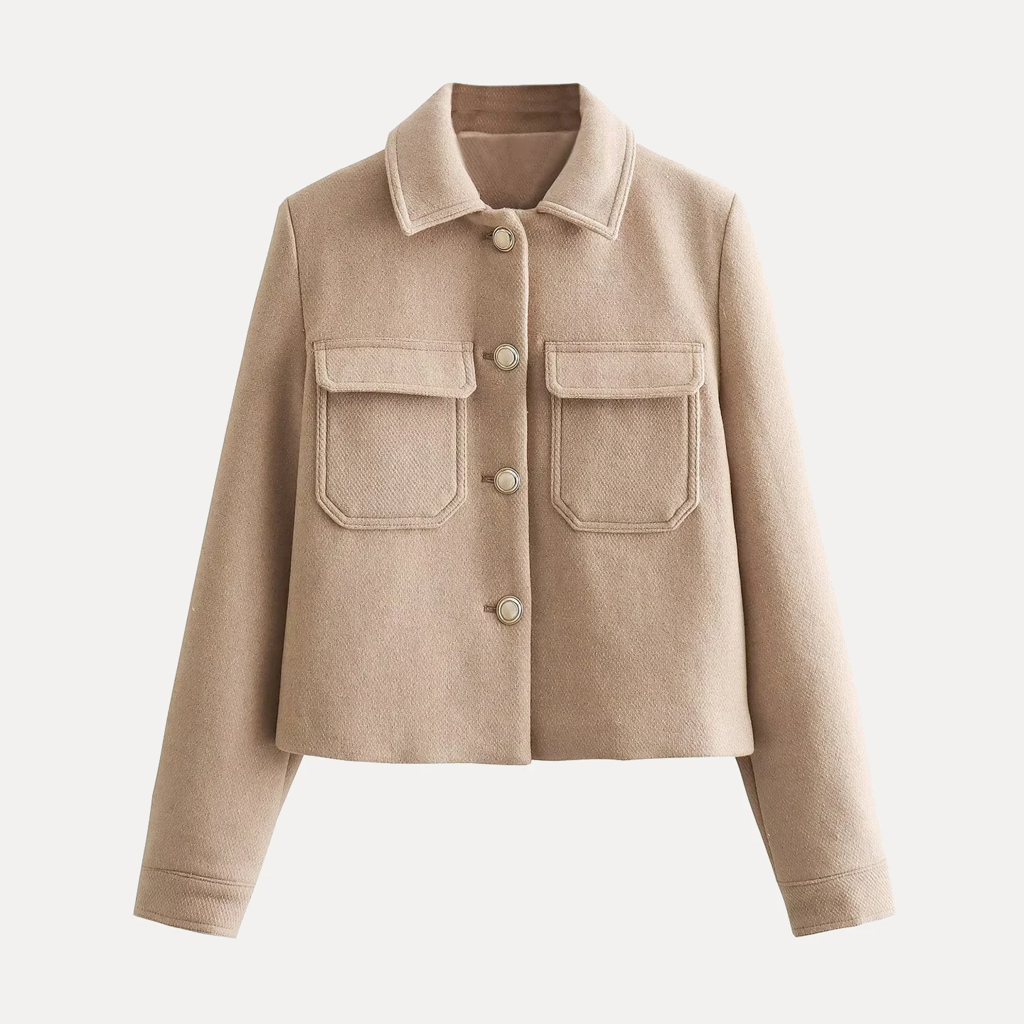 Metal Button Jaet Women's Sle Loose Fit ort Outerwear Autumn 2025 New Arrival Z Brand European Sle Coat