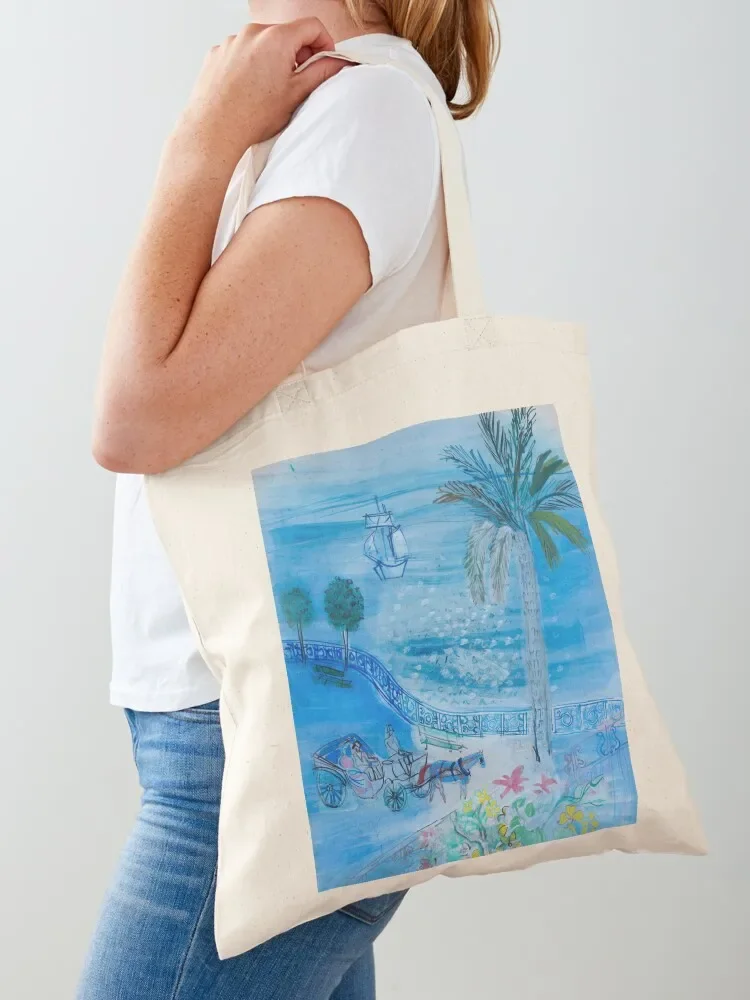 

Horse and cart along the prom by Raoul Dufy Tote Bag Cloth bags Shopper cute tote bag hand bag