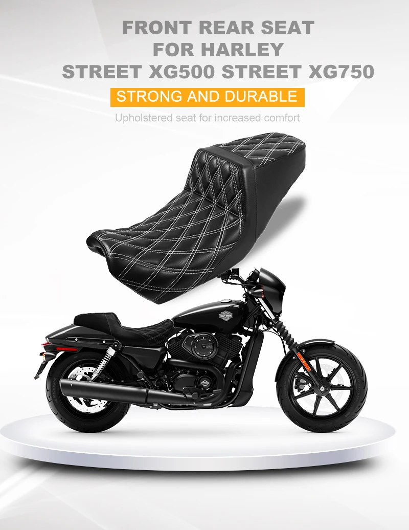 

Сиденье для водителя мотоцикла и пассажира, 2-вверх сиденье, переднее и заднее сиденье для Harley Street 500/750 Street XG500 Street XG750